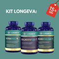 Kit Longeva: 1 Tetra Mag + 1 Neuro Treonat + 1 Collagen Flex