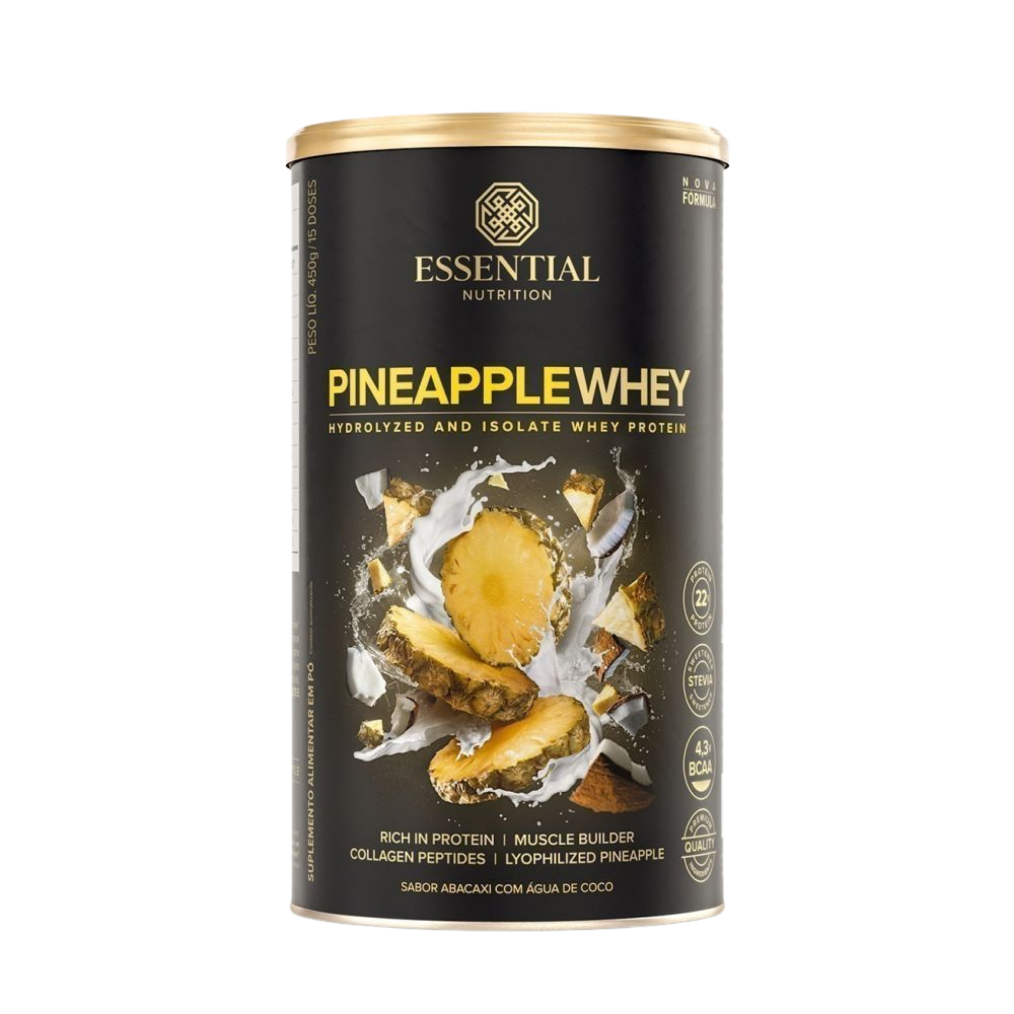 ESSENTIAL | Whey Sabor Pineapple 450 Gramas (15 Doses)