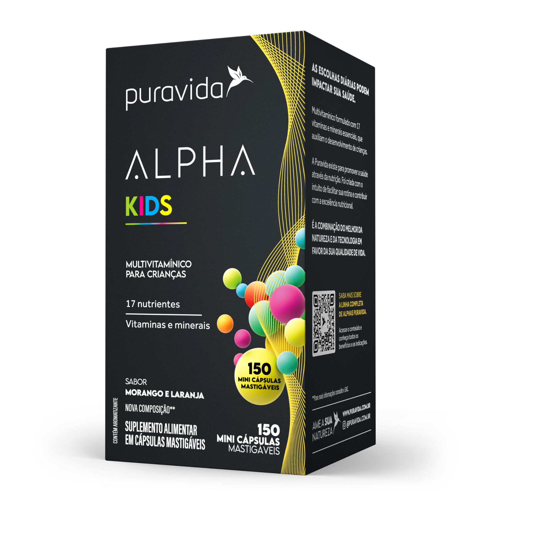 PURAVIDA | Alpha Kids Multivitamínico Infantil (150 Cápsulas)
