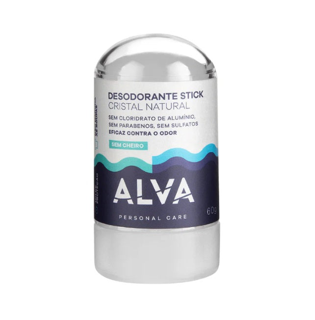 ALVA | Desodorante Cristal Stick Vegano (60 Gramas)