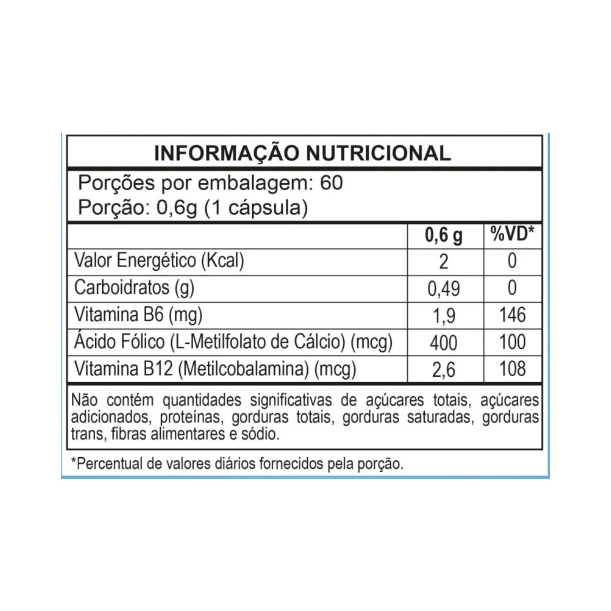 BIGENS | Metilfolato 400 mcg (60 Cápsulas)