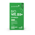 PURAVIDA | Vitamina D3 Synergy 2000 UI - Contem Magnésio e Vitamina K (60 cápsulas)