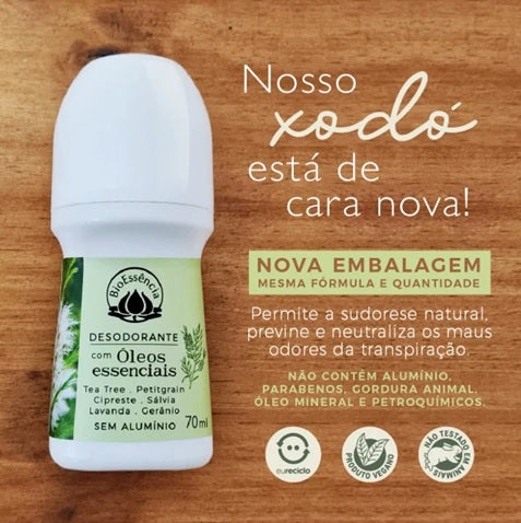 BIOESSENCIA | Desodorante Natural Sem Alumínio Roll-on (70 ml)