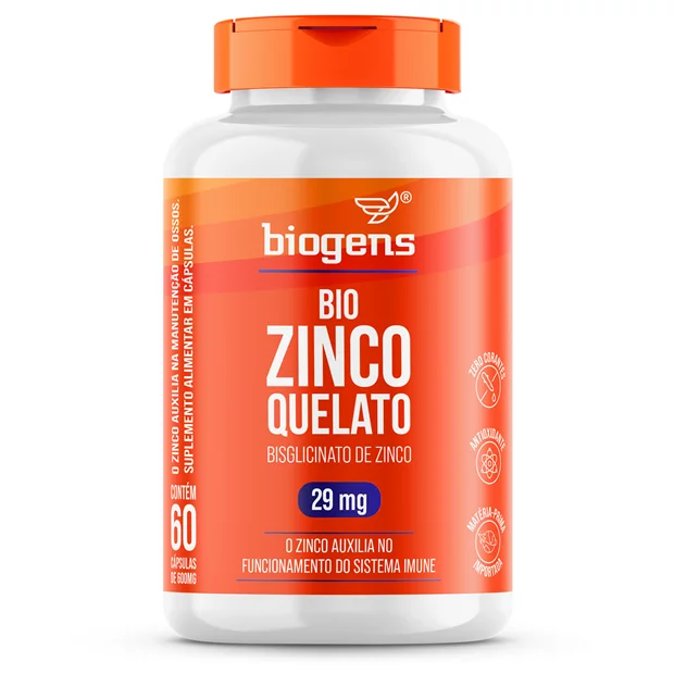 BIGENS | Bio Zinco Quelado (60 Cápsulas)