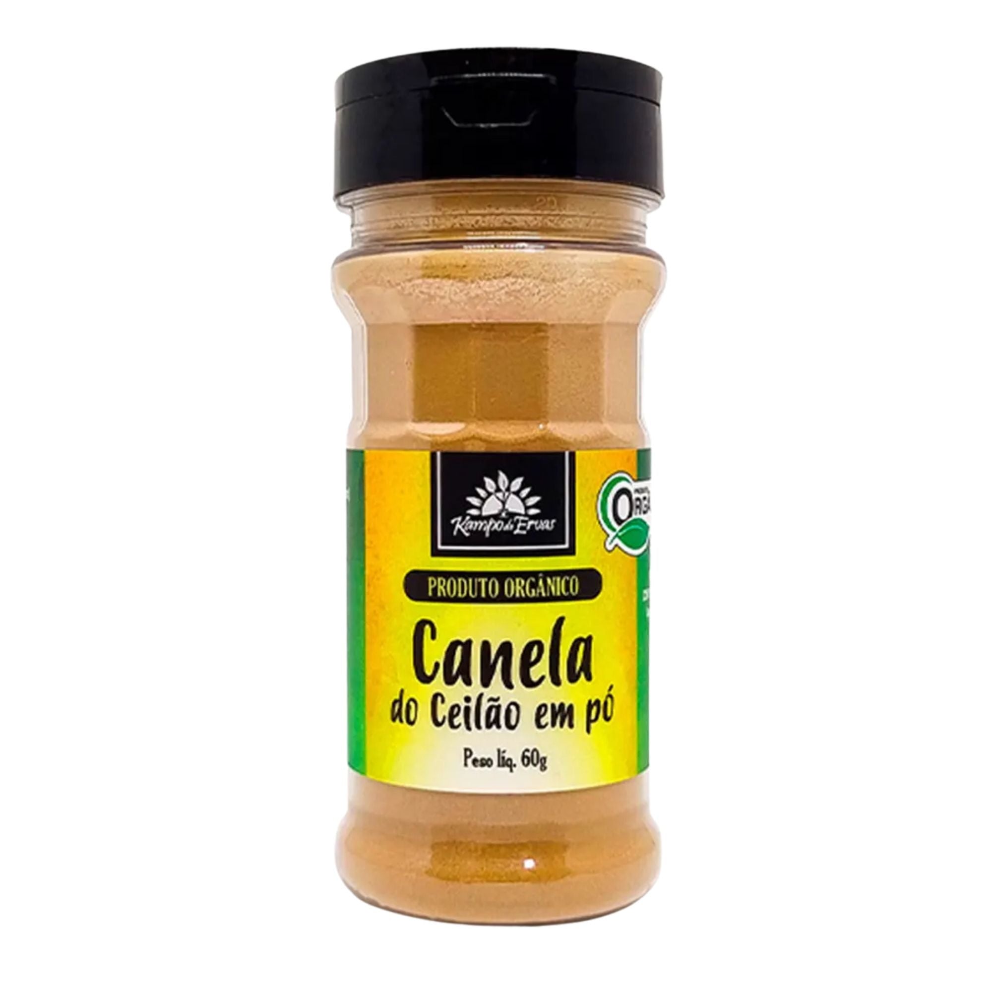 KAMPO DE ERVAS | Canela do Ceilão em Pó Orgânica (60 Gramas)