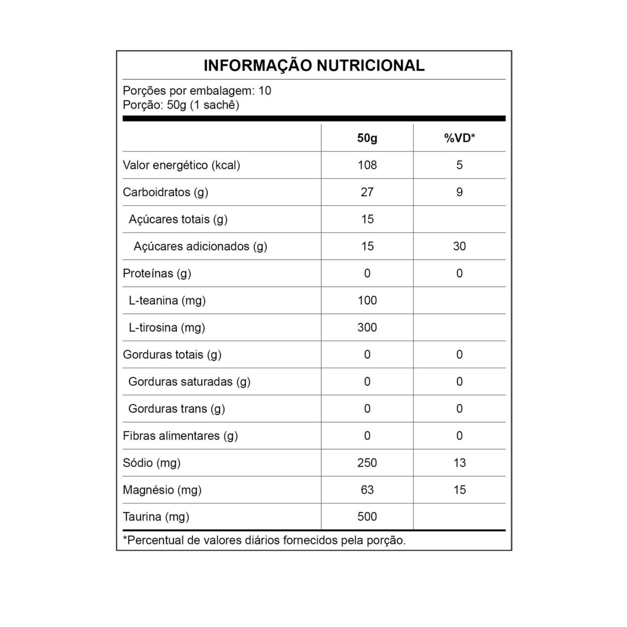 ESSENTIAL | Carbo Action sem Cafeina Sabor Frutas Tropicais (50 Gramas)