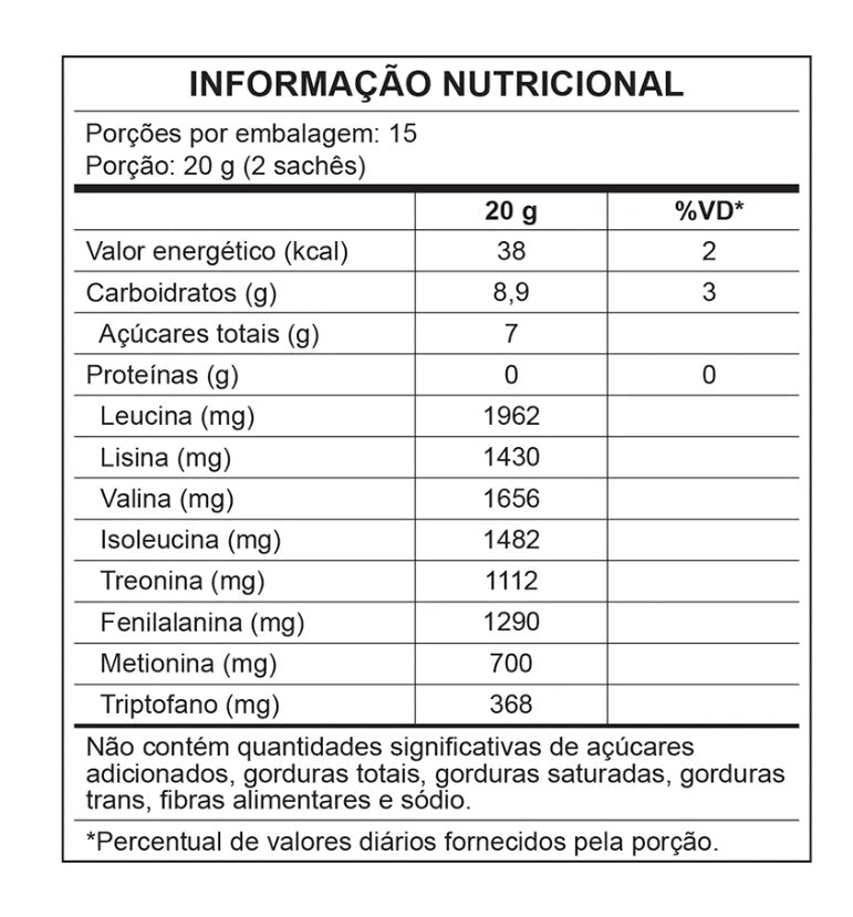 CENTRAL NUTRITION | Aminnu Sem Xylitol Sabor Blueberry (30 Sachês de 10 gramas cada)