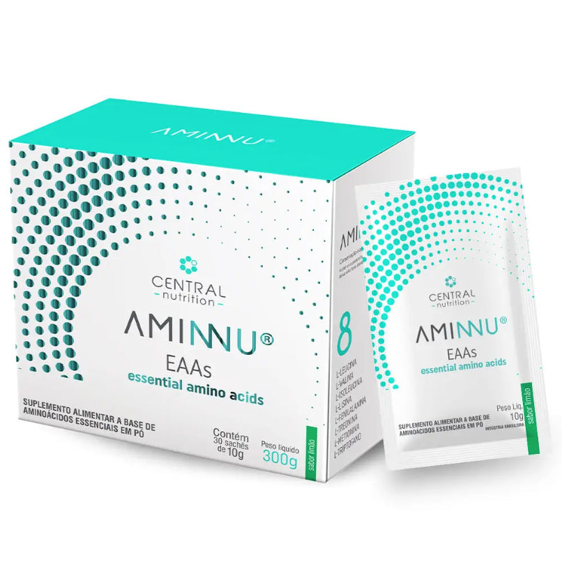 CENTRAL NUTRITION | Aminnu Sabor Limão (30 Sachês de 10 gramas cada)