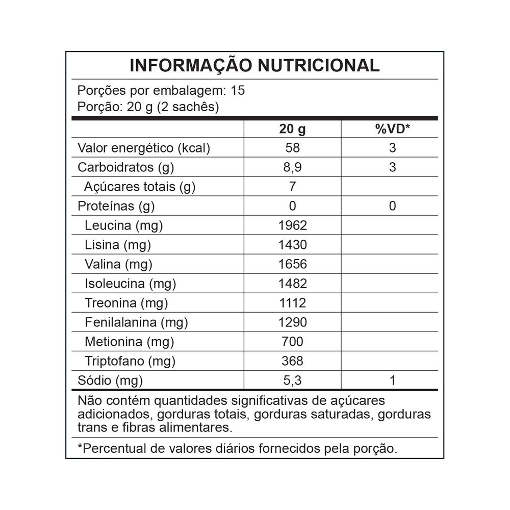 CENTRAL NUTRITION | Aminnu Sem Xylitol Sabor Limão (30 Sachês de 10 gramas cada)