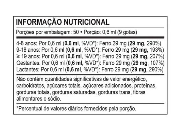 CENTRAL NUTRITION | Bio Ferro em gotas (30 ml)