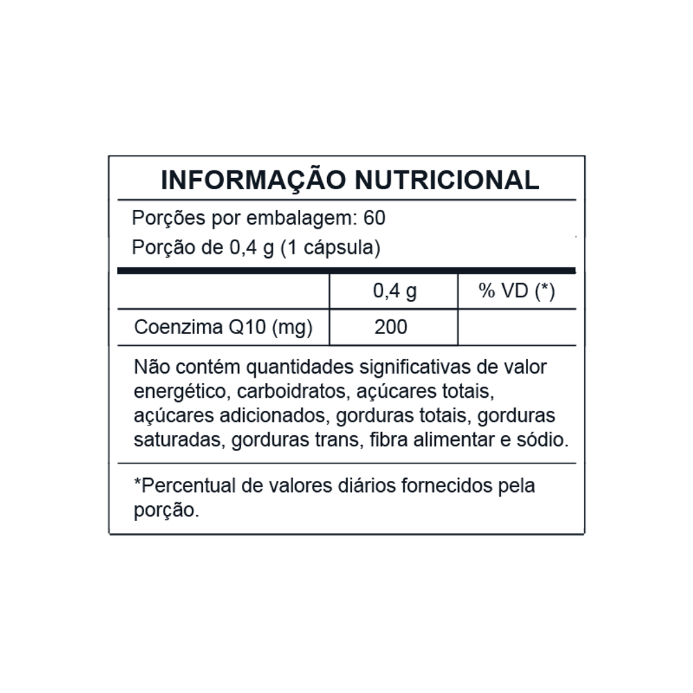 CENTRAL NUTRITION | Coenzima Q10 - 200 mg (60 Cápsulas)