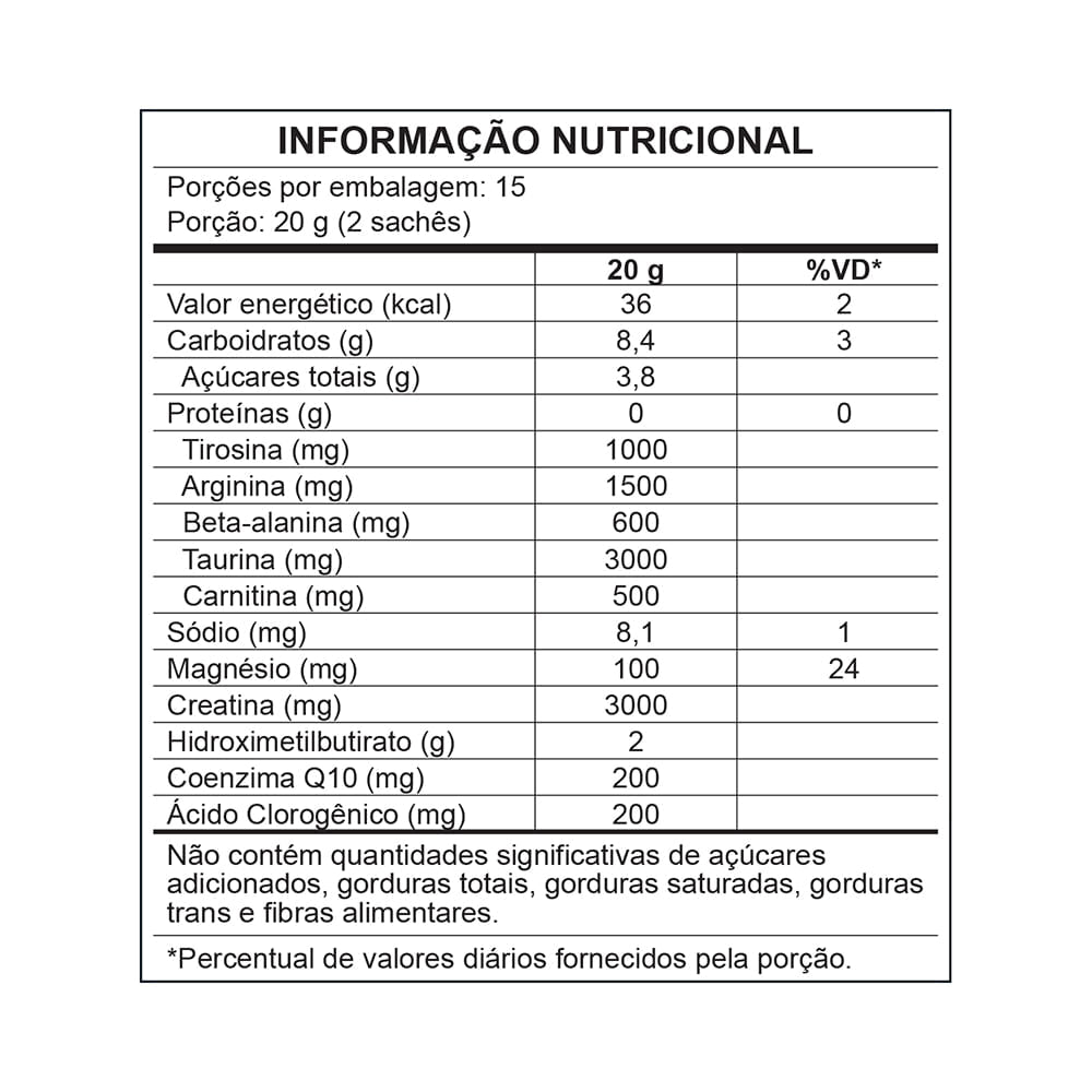 CENTRAL NUTRITION | ENERGY ATP Sabor Limão NOVO (30 sachês de 10 gramas cada)
