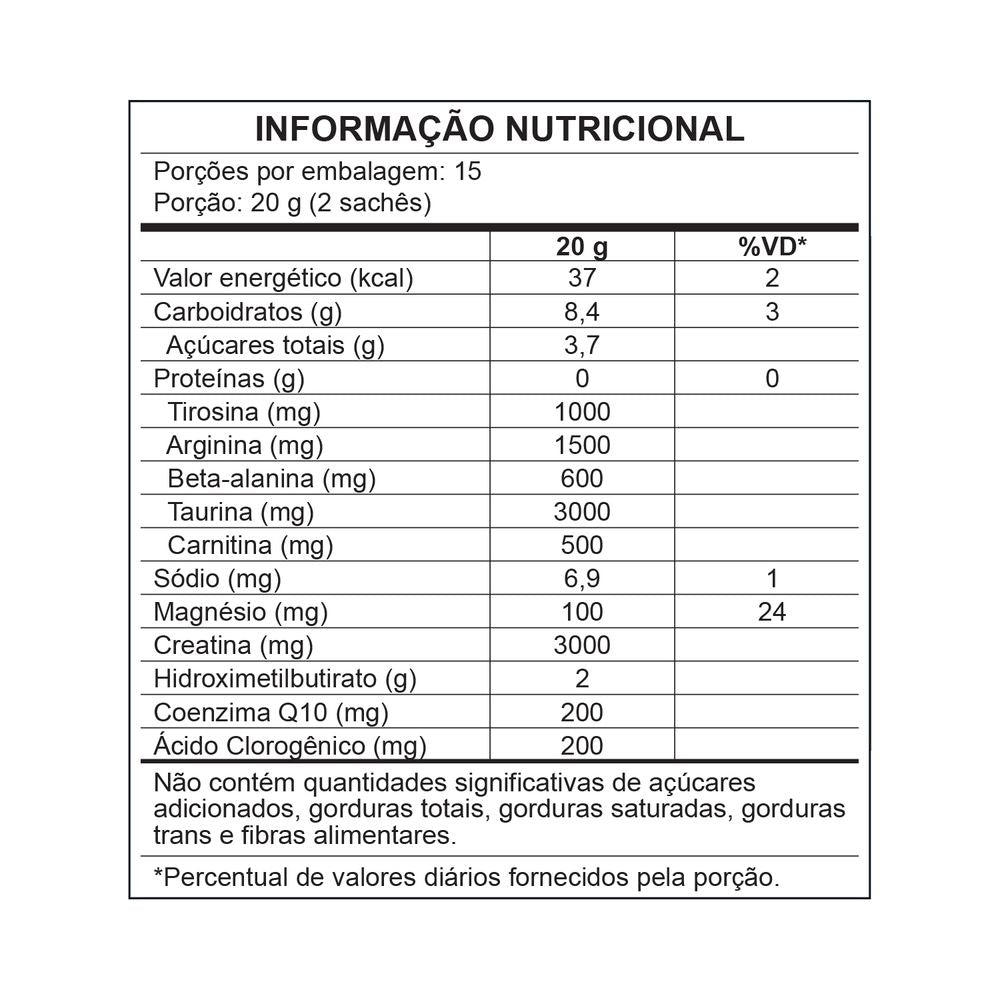 CENTRAL NUTRITION | ENERGY ATP Sabor Tangerina NOVO (30 sachês de 10 gramas cada)