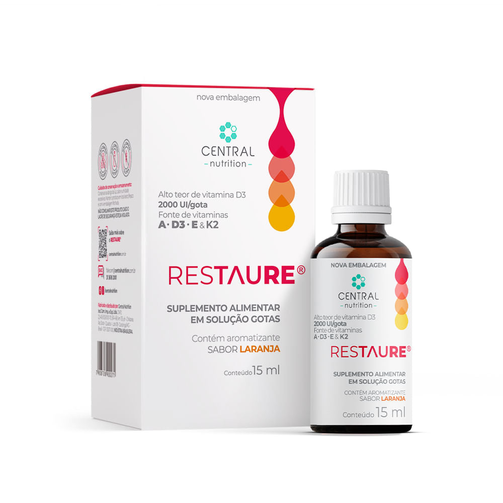 CENTRAL NUTRITION | RESTAURE - Vitamina D3 + K2 (15 ml)