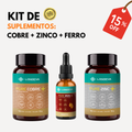 Kit Longeva com Ferro, Zinco e Cobre