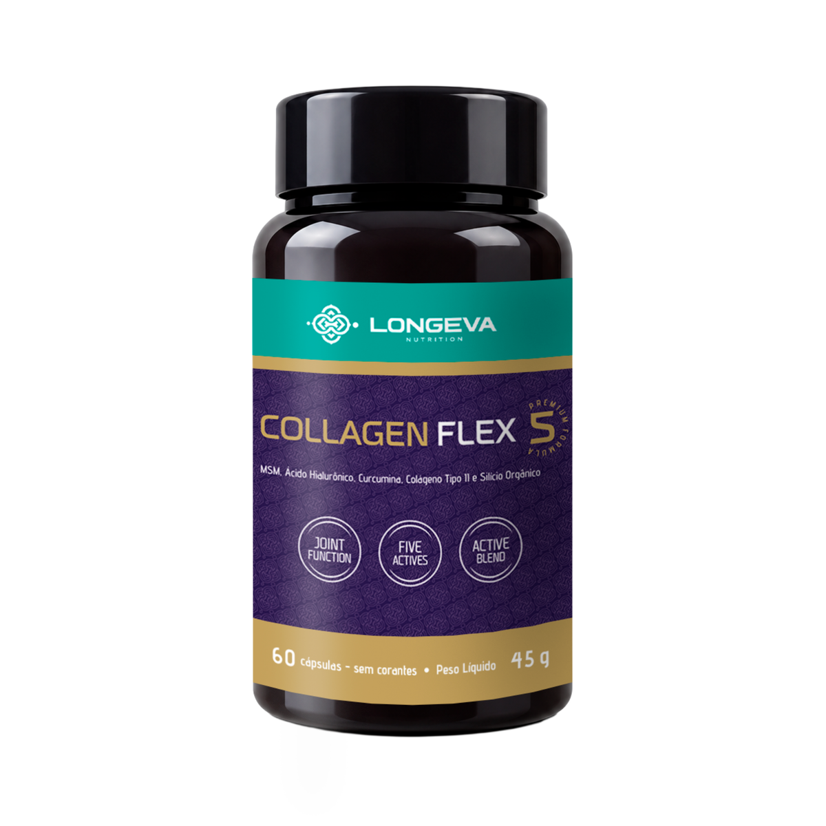LONGEVA | Collagen Flex 5 em 1 - Saúde das Articulações (60 Cápsulas)