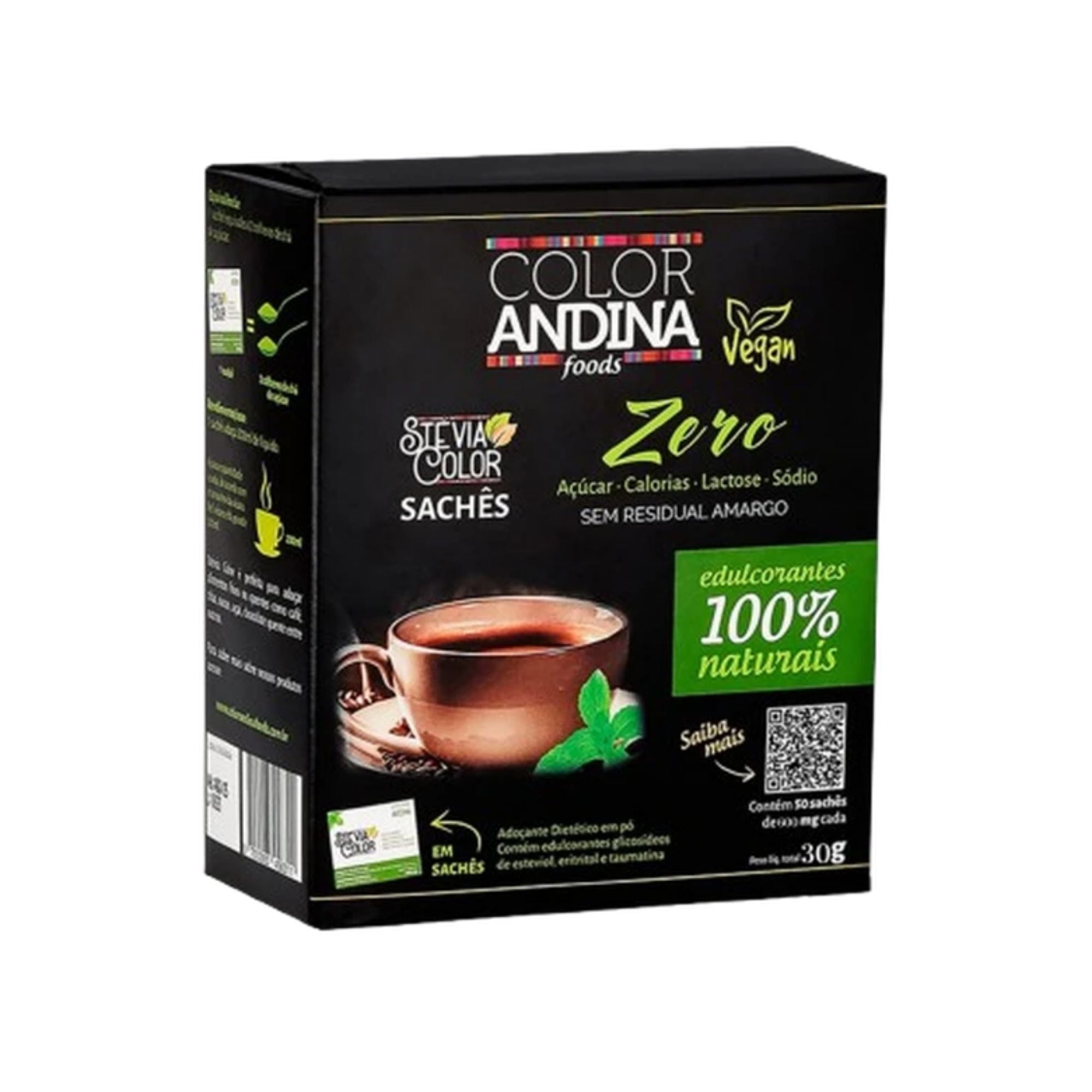 COLOR ANDINA | Adoçante Stévia (50 Sachês)