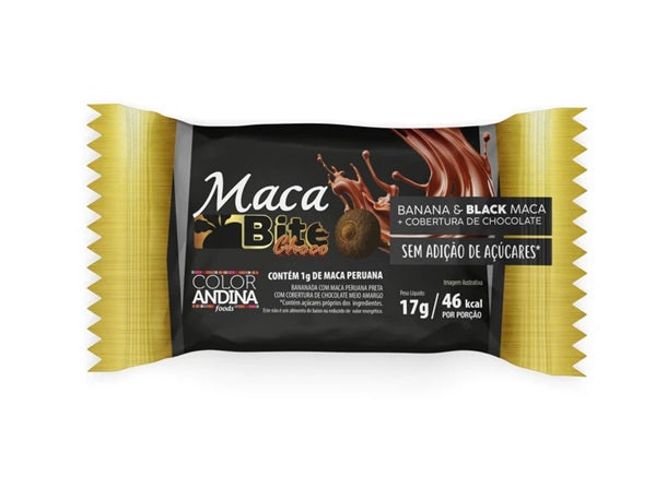 COLOR ANDINA | Maca Bite - Maca Negra (Pouch com 30 Unidades de 17 Gramas Cada)