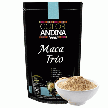 COLOR ANDINA | Maca Peruana Trio em pó 100% pura (100 gramas)
