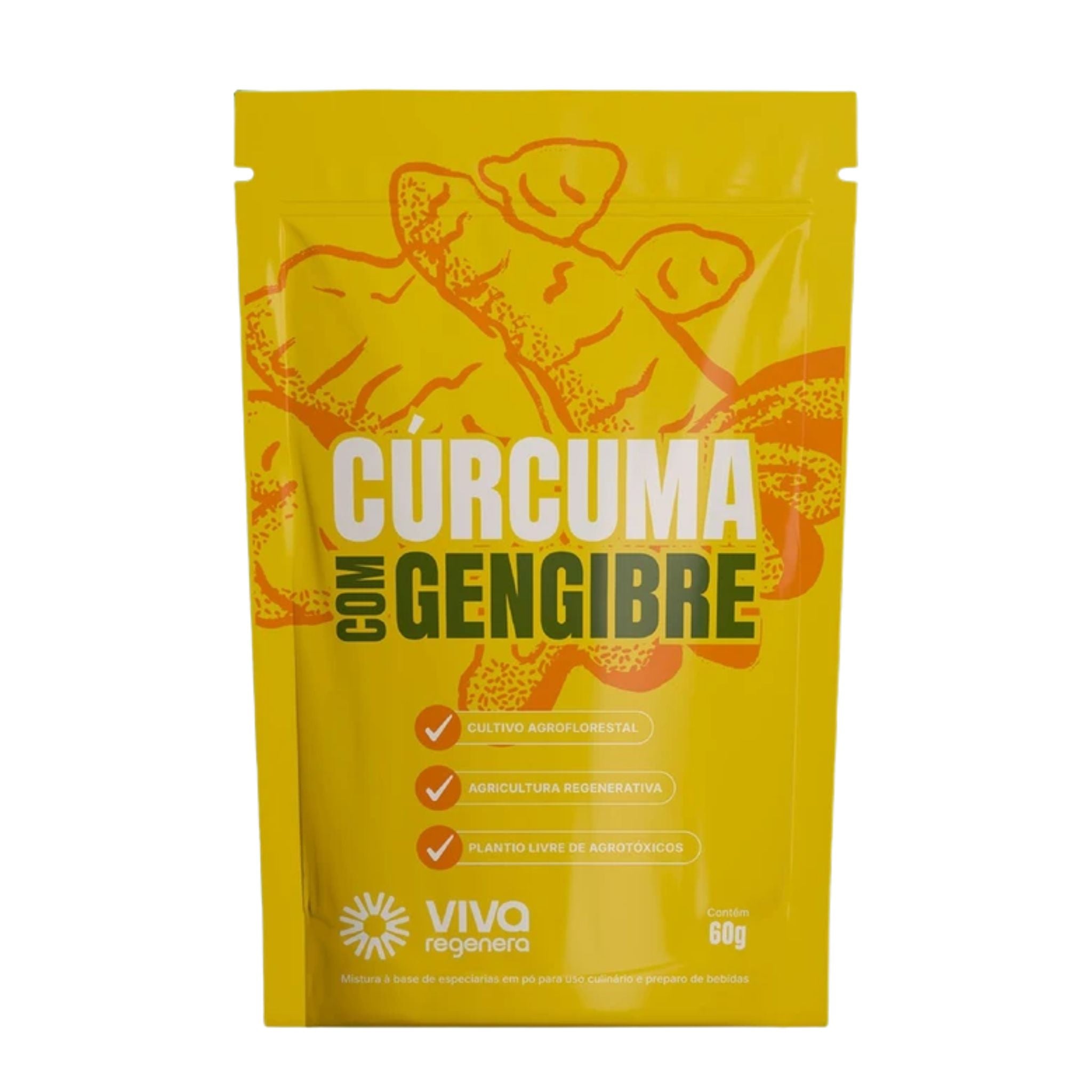 VIVA REGENERA | Cúrcuma com Gengibre (60 gramas)