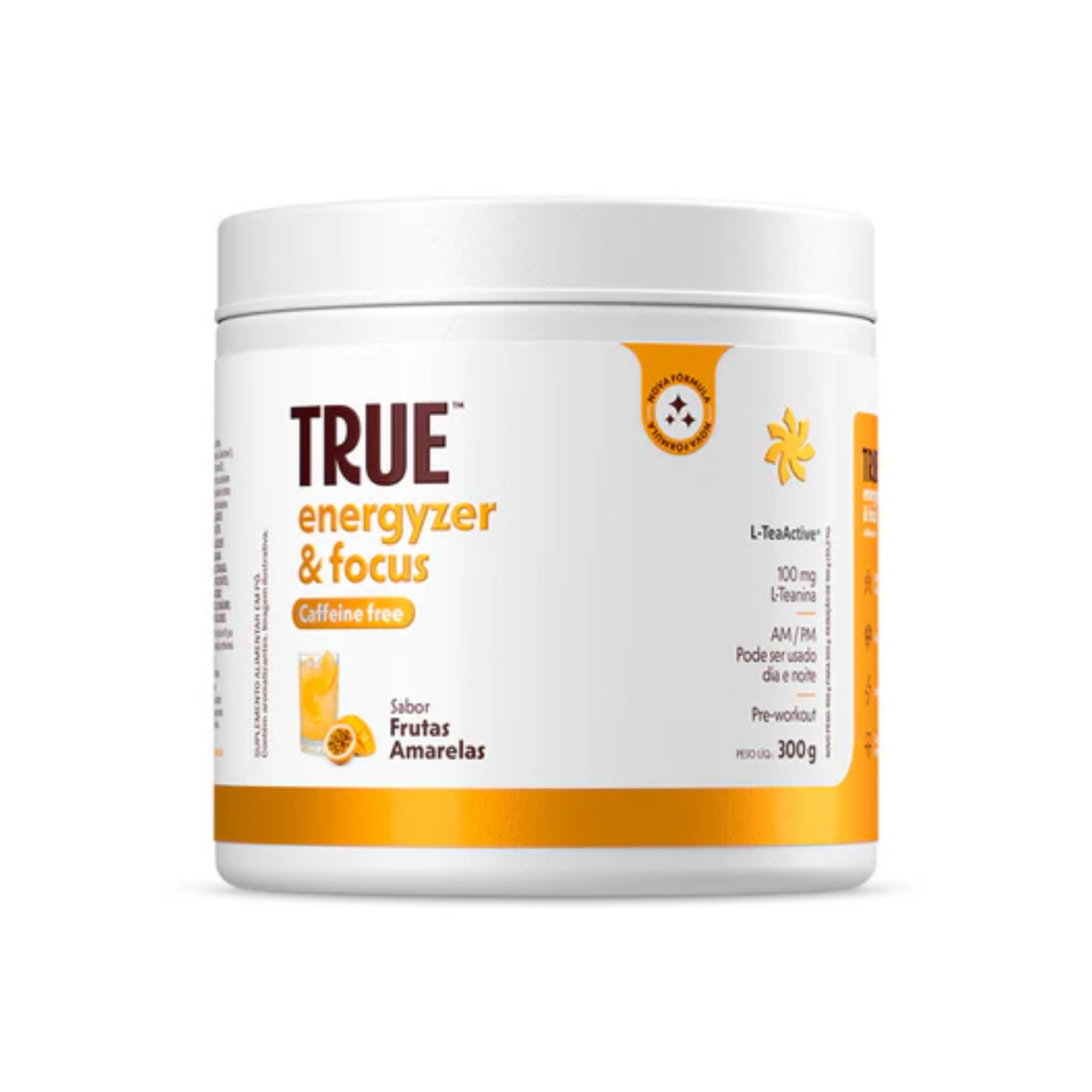 TRUE SOURCE | Pré Treino e Nootrópico Energyzer Sabor Frutas Amarelas (300 gramas)