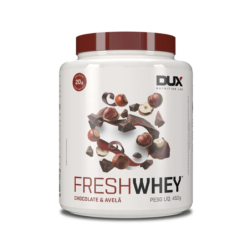 DUX | Fresh Whey Sabor Chocolate Belga e Avelã (450 gramas)