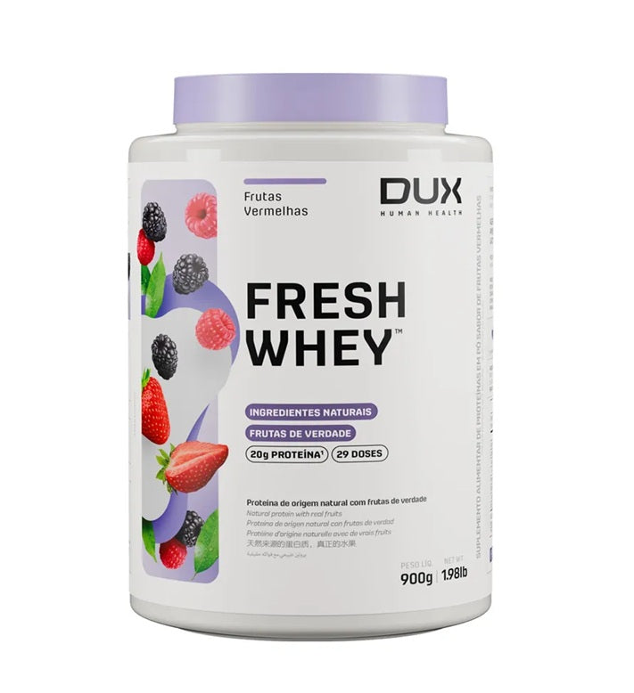 DUX | Fresh Whey Sabor Frutas Vermelhas (900 gramas)