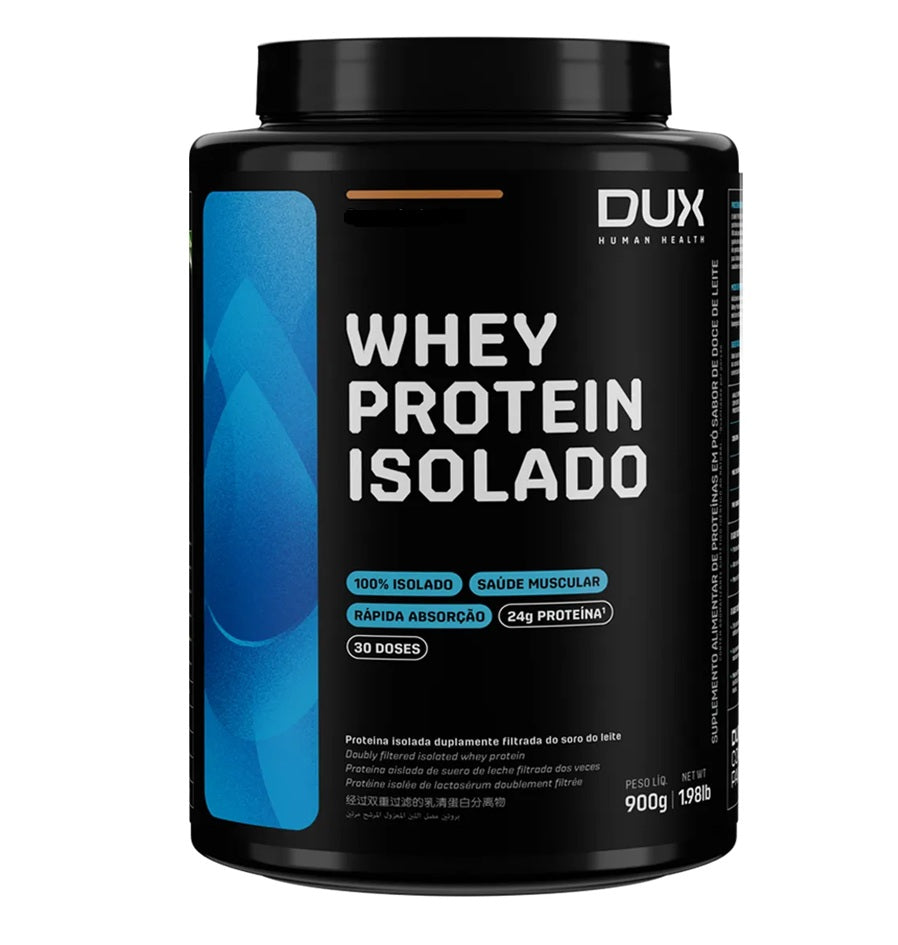 DUX | Whey Protein Isolado Sabor Chocolate (900 gramas)