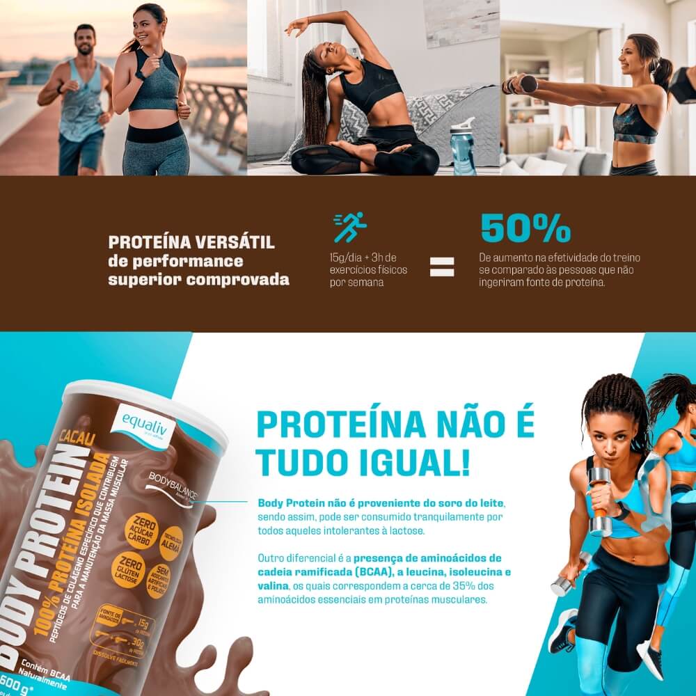 EQUALIV | Body Protein Cacau (600 gramas)
