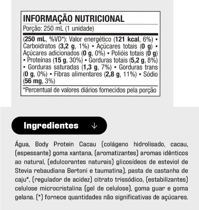 EQUALIV | Body Protein Pronto para Beber Sabor Cacau (250 ml)