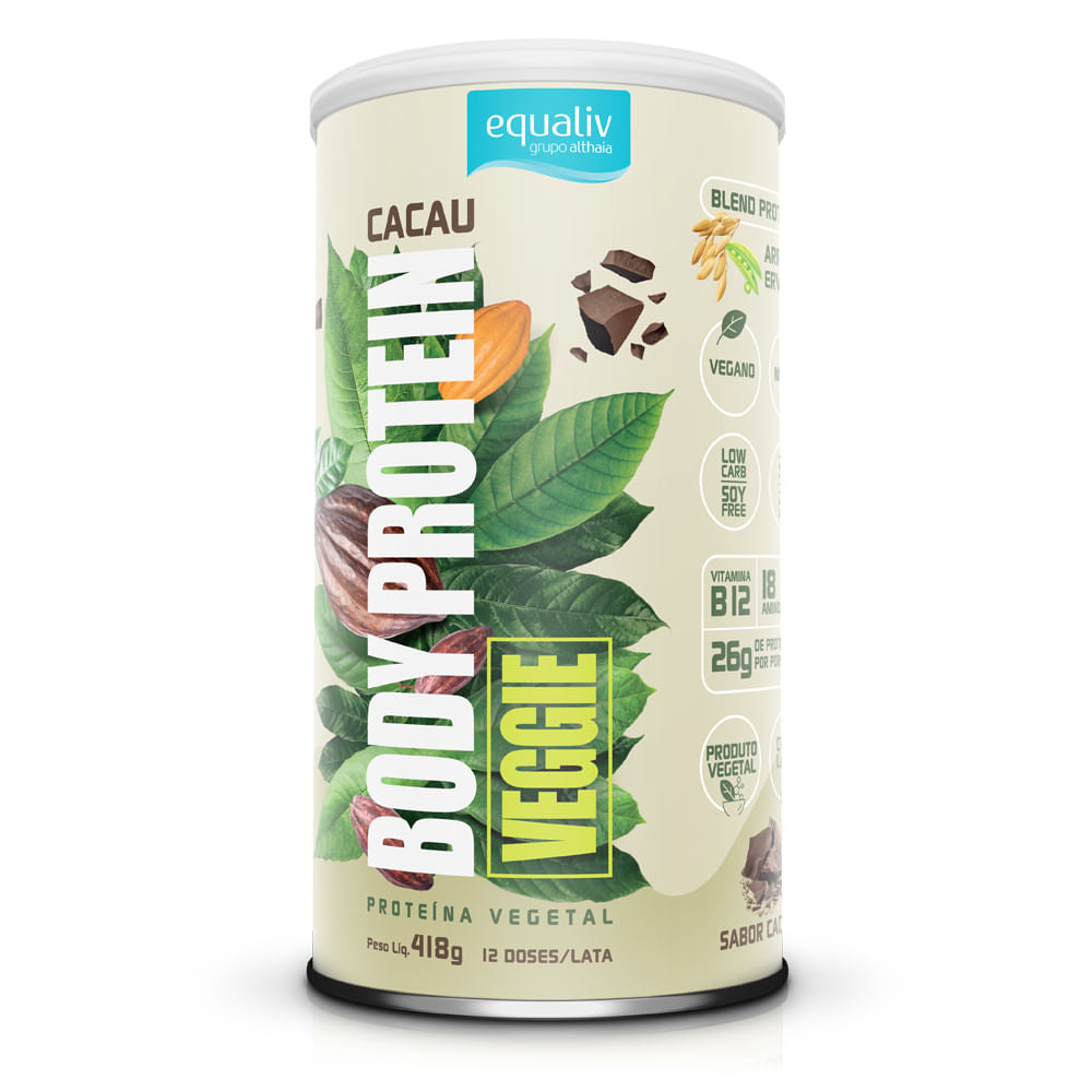 EQUALIV | Body Protein Veggie Sabor Cacau (418 gramas)
