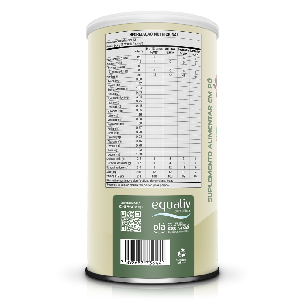 EQUALIV | Body Protein Veggie Sabor Cacau (418 gramas)