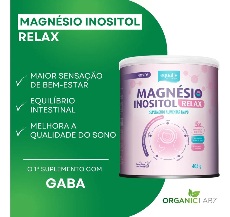 EQUALIV| Magnésio Inositol Relax (408 gramas)