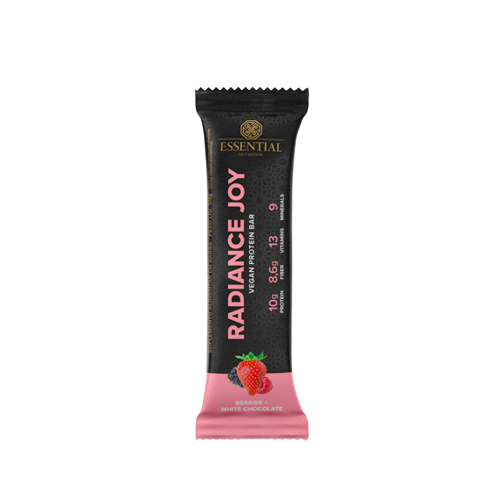 ESSENTIAL | Barra de Proteína Radiance Joy Sabor Berries com Chooclate Branco (50 gramas)