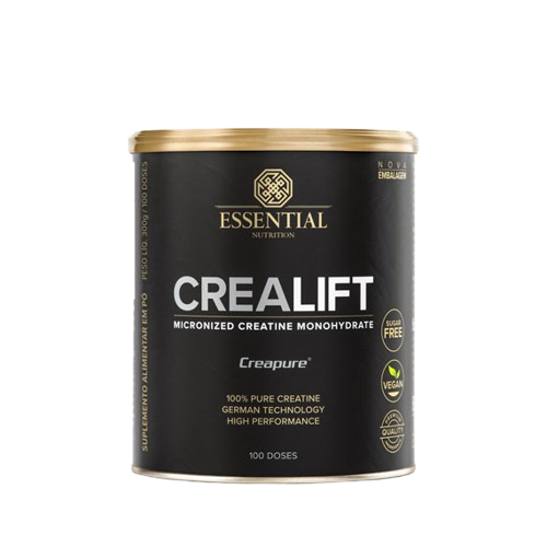 ESSENTIAL | Creatina Crealift Selo Creapure Lata (300 gramas)
