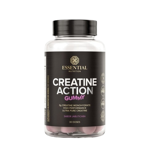 ESSENTIAL | Creatina Gummy Sabor Jabuticaba (60 Unidades)
