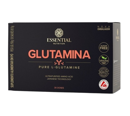 ESSENTIAL | Glutamina em Sachês com 30 unidades (150 gramas)