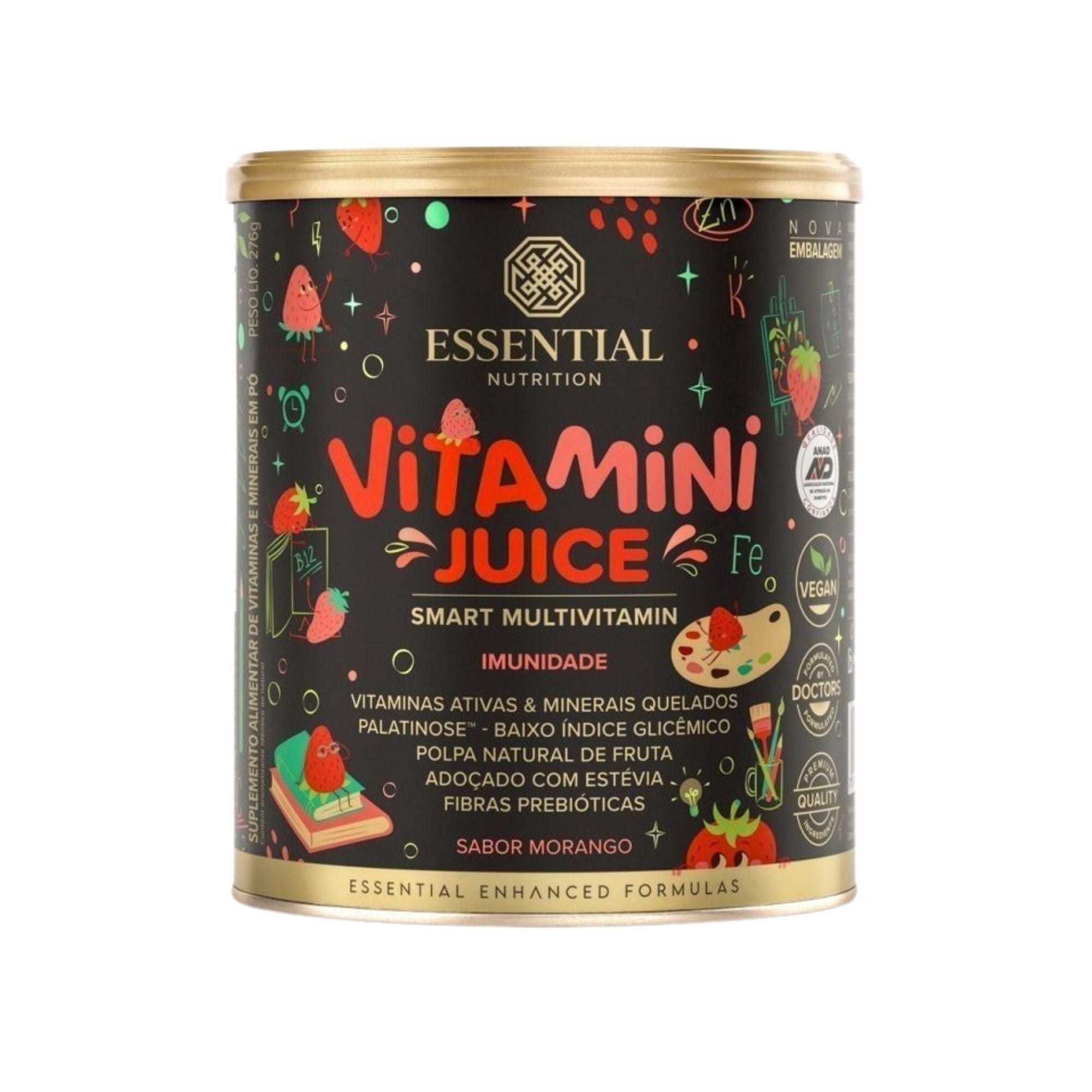 ESSENTIAL | Vitamini Juice Sabor Morango (276 Gramas)