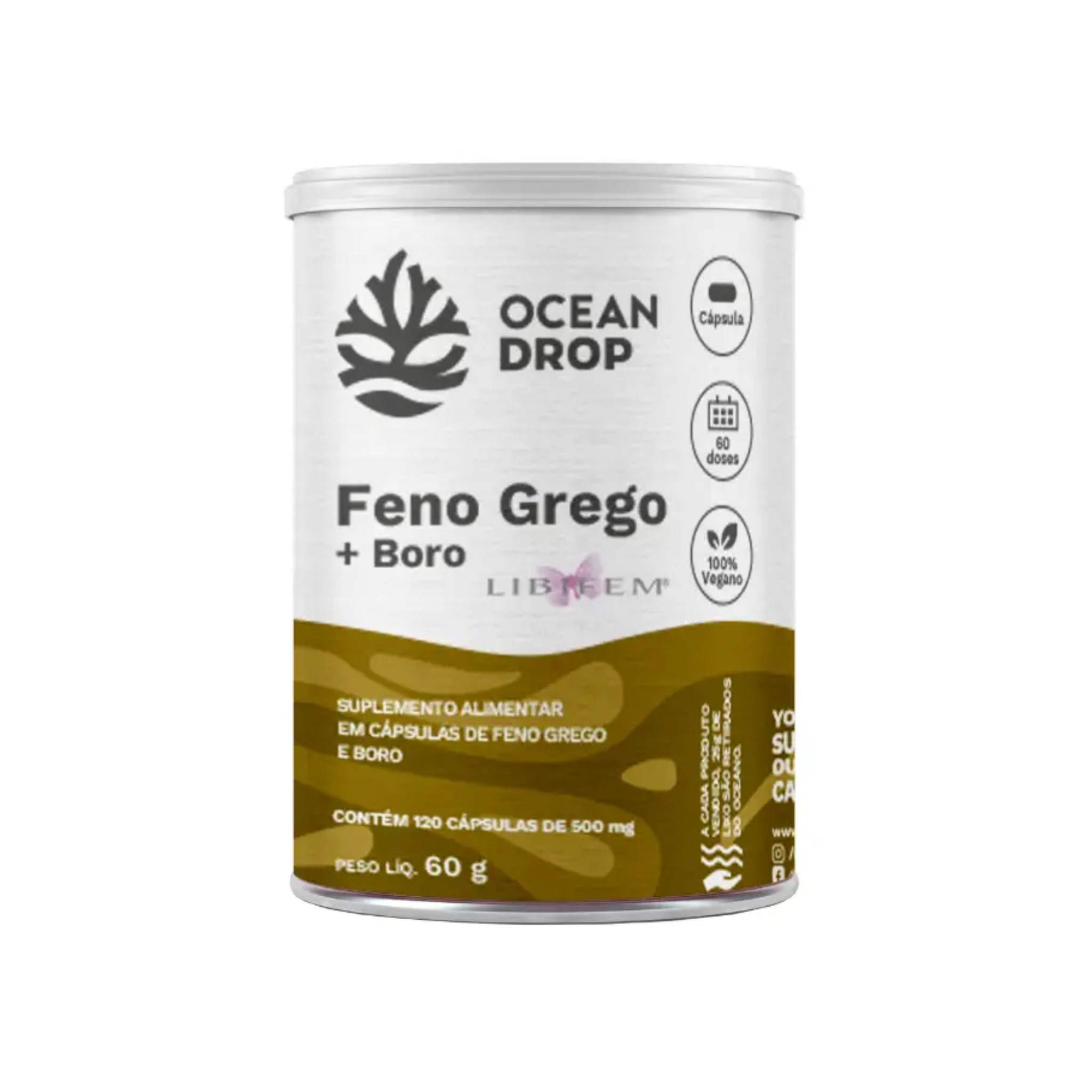 OCEAN DROP | Feno Grego + Boro Libifem (120 Cápsulas)