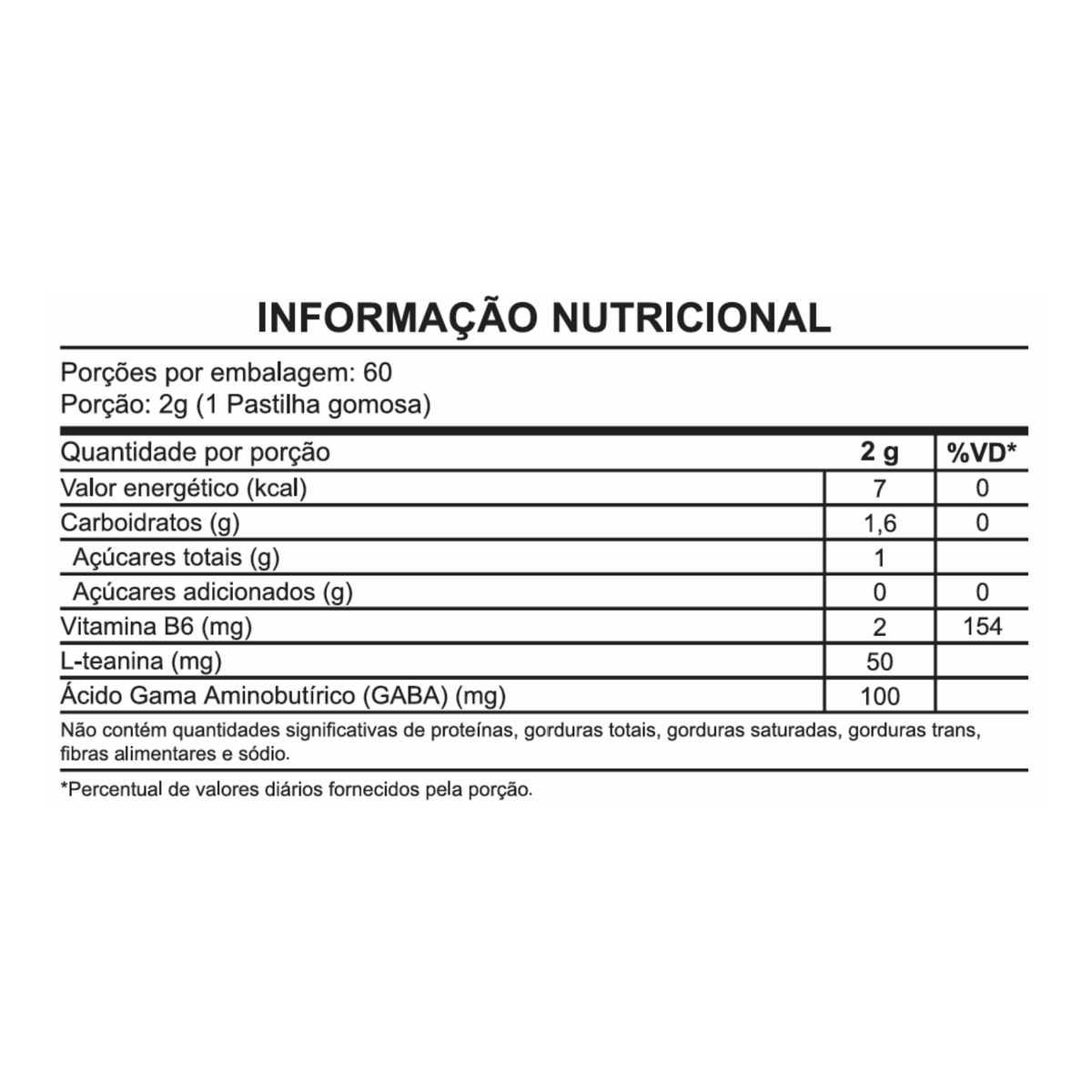 LONGEVA | GABA Gummy com Teanina e B6 (60 Gomas)