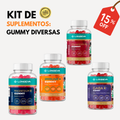 Kit Longeva 4 em 1: Calma, Defesa e Bem-Estar em Gummy