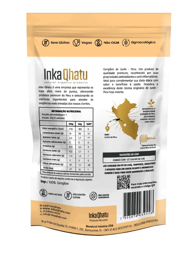 INKA QHATU | Gengibre em Pó (80 Gramas)