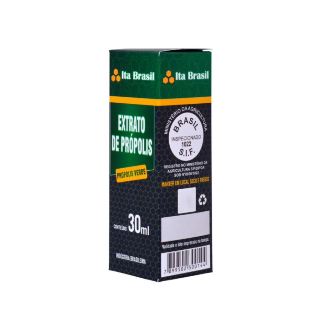 ITA BRASIL | Extrato alcóolico de própolis verde 20% - Alta concentração (30 ml)