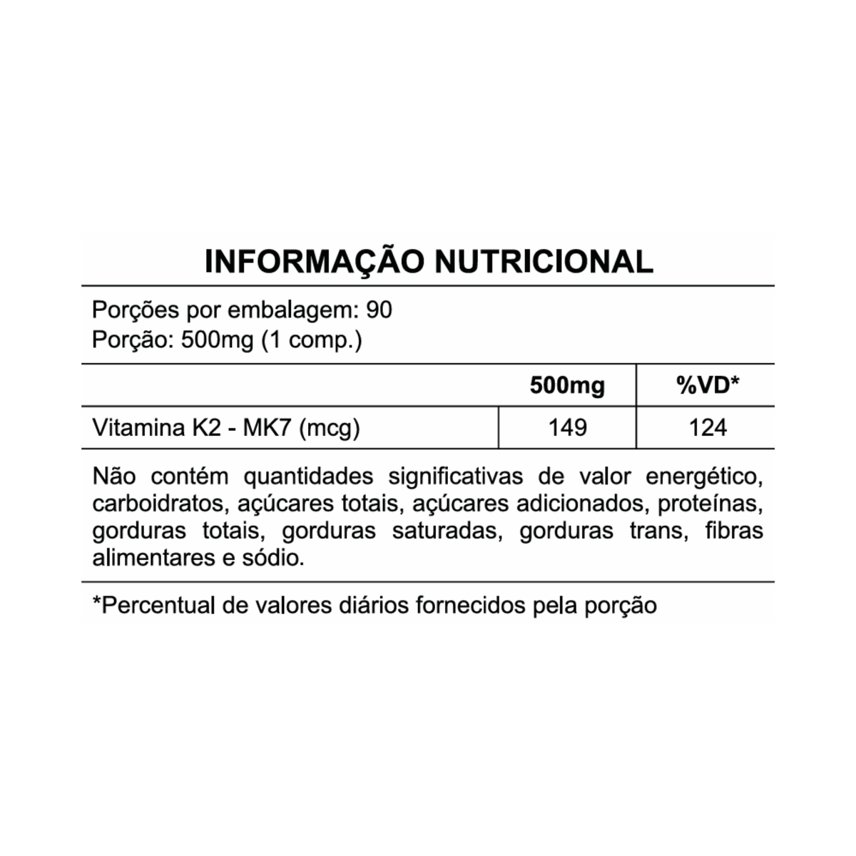 LONGEVA | Vitamina K2-MK7 Sabor Limão (90 Comprimidos Mastigáveis)