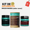 Kit Massa Muscular Magra 40+ (Cacau)