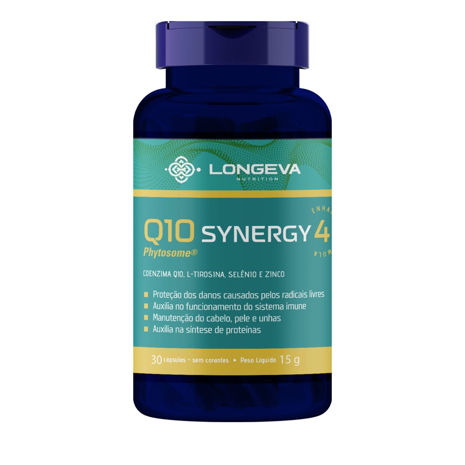 LONGEVA | Coenzima Q10 Synergy Phytosome - Energia e Metabolismo (30 Cápsulas)