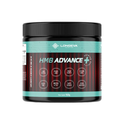 LONGEVA | HMB Advance Sem Sabor com 50 Doses (150 Gramas) - Manutenção da Massa Muscular