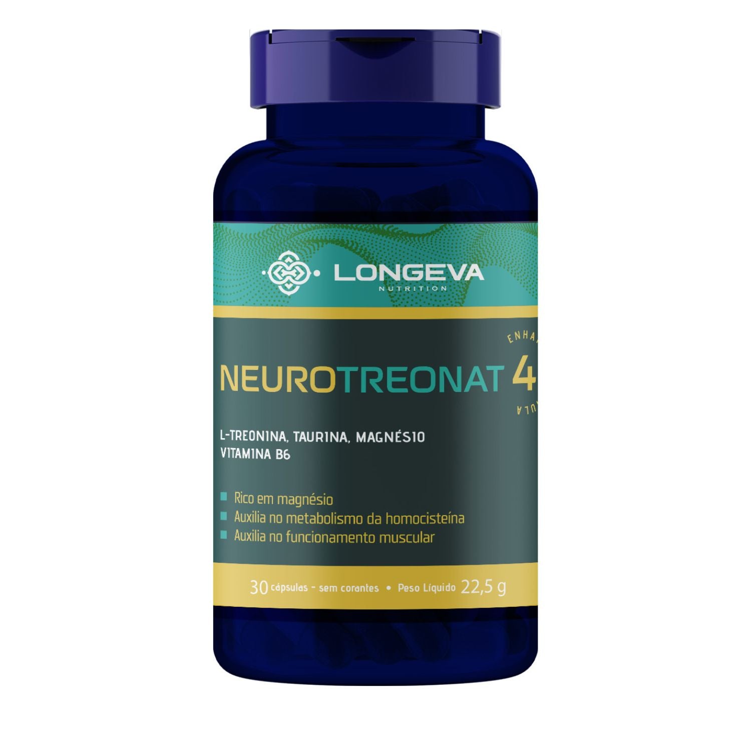 LONGEVA | Neuro Treonat - Magnésio Treonato para Sono e Saúde Cerebral (30 Cápsulas)