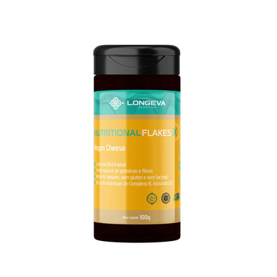 LONGEVA | Nutritional Flakes - Levedura Nutricional (100 Gramas) - Sabor Queijo