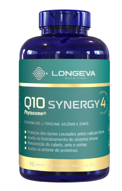 LONGEVA | Coenzima Q10 Synergy Phytosome - Tireóide e Energia (90 Cápsulas) - Rende 3 meses de uso